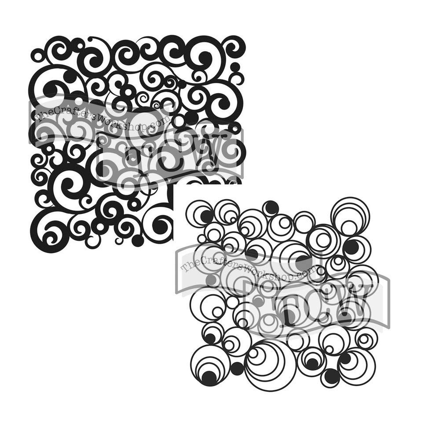 The Crafters Workshop Stencils, Reusable for Crafts, Art, Greeting Cards, Pai...