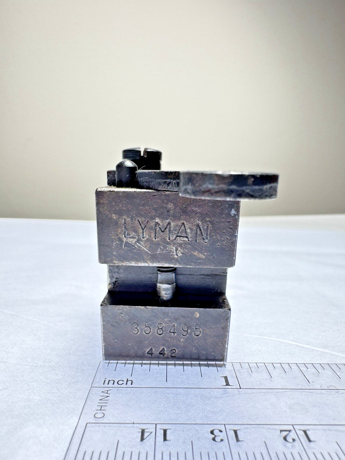 LYMAN Single Cavity Mold #358495, .38/357 Cal. 141 Gr. WC