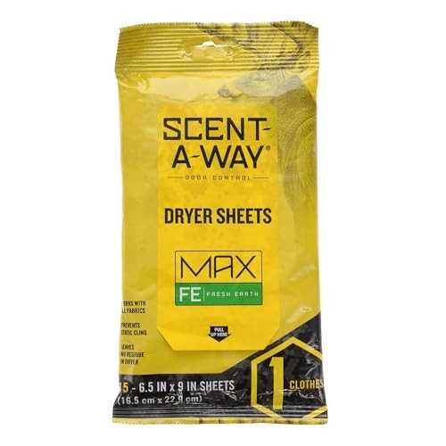 Hunters Specialties Scent-A-Way Dryer Sheets Earth (15 Pack)