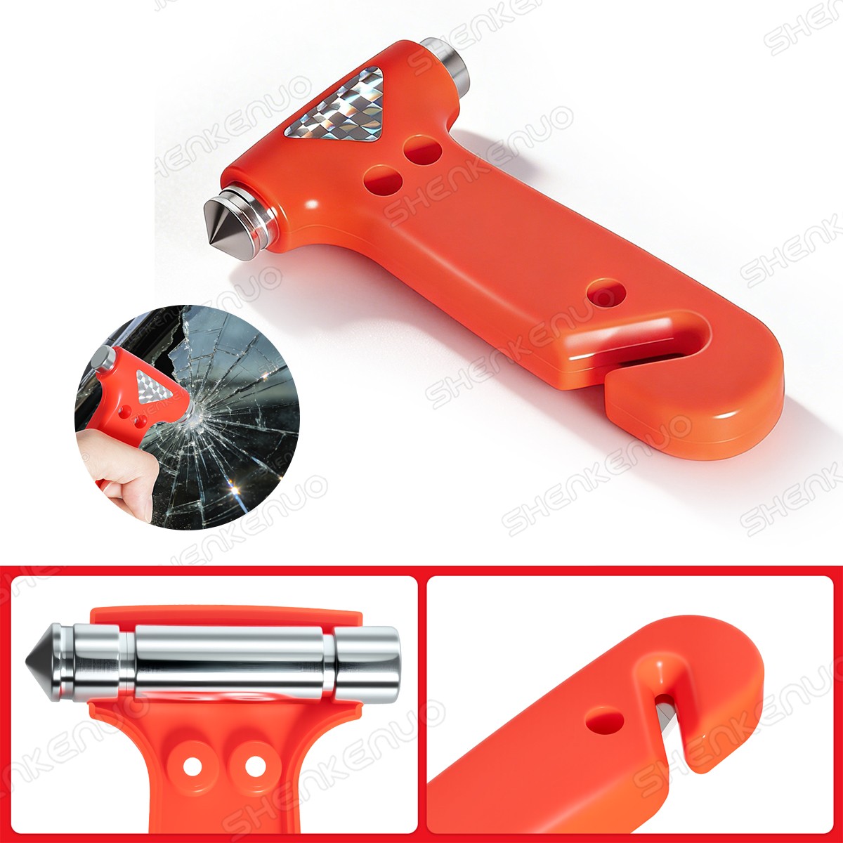 Auto Car Escape Tool, Car Window Glass Hammer Breaker
