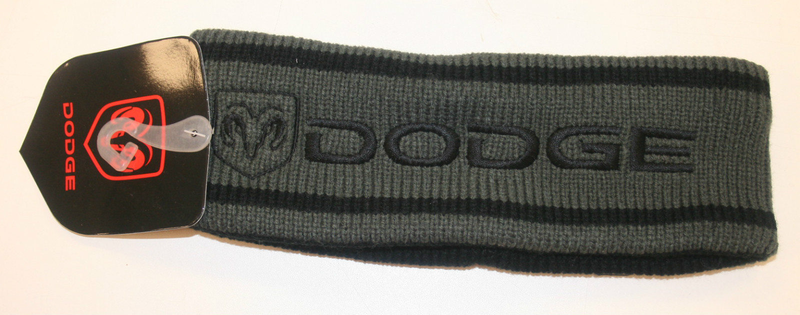 Headband Dodge Ram Trucks Grey Black Stripes SLW
