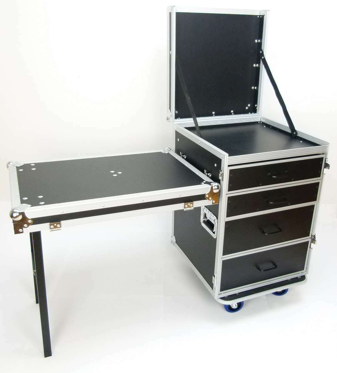 Service Transport Workshop Trolley Case DR-9m Table Drawers Castors 55x65x93cm