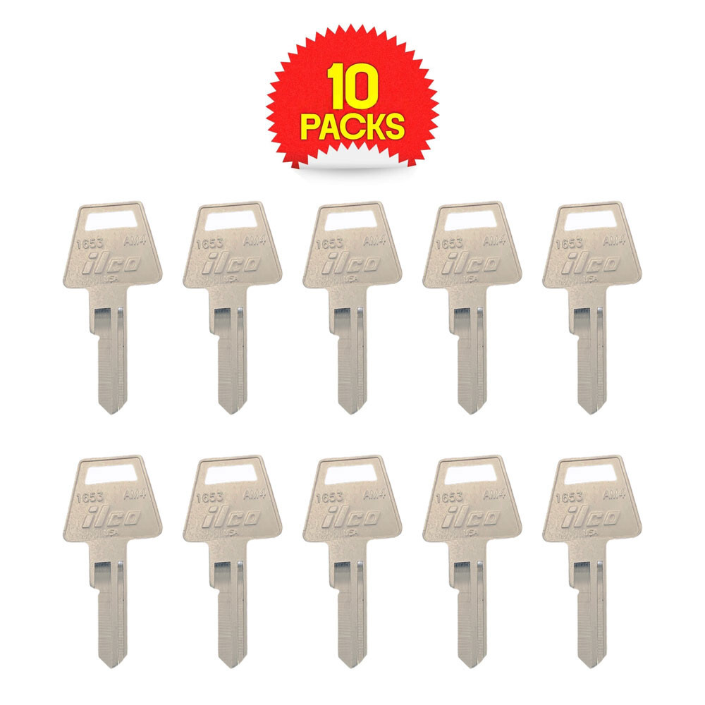 1653, AM4 Key Blank 6-Pin Nickel