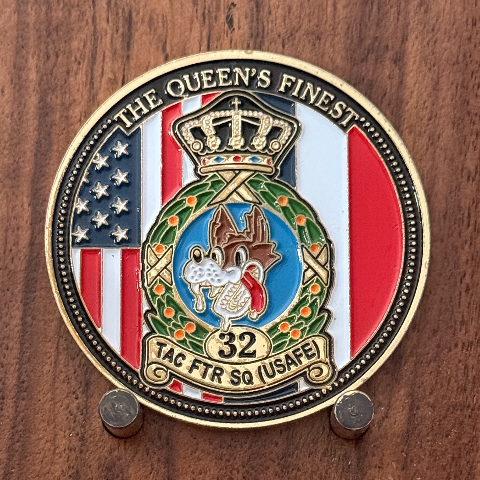 32nd Tactical Fighter Squadron Soesterberg AB Challenge Coin  1#44