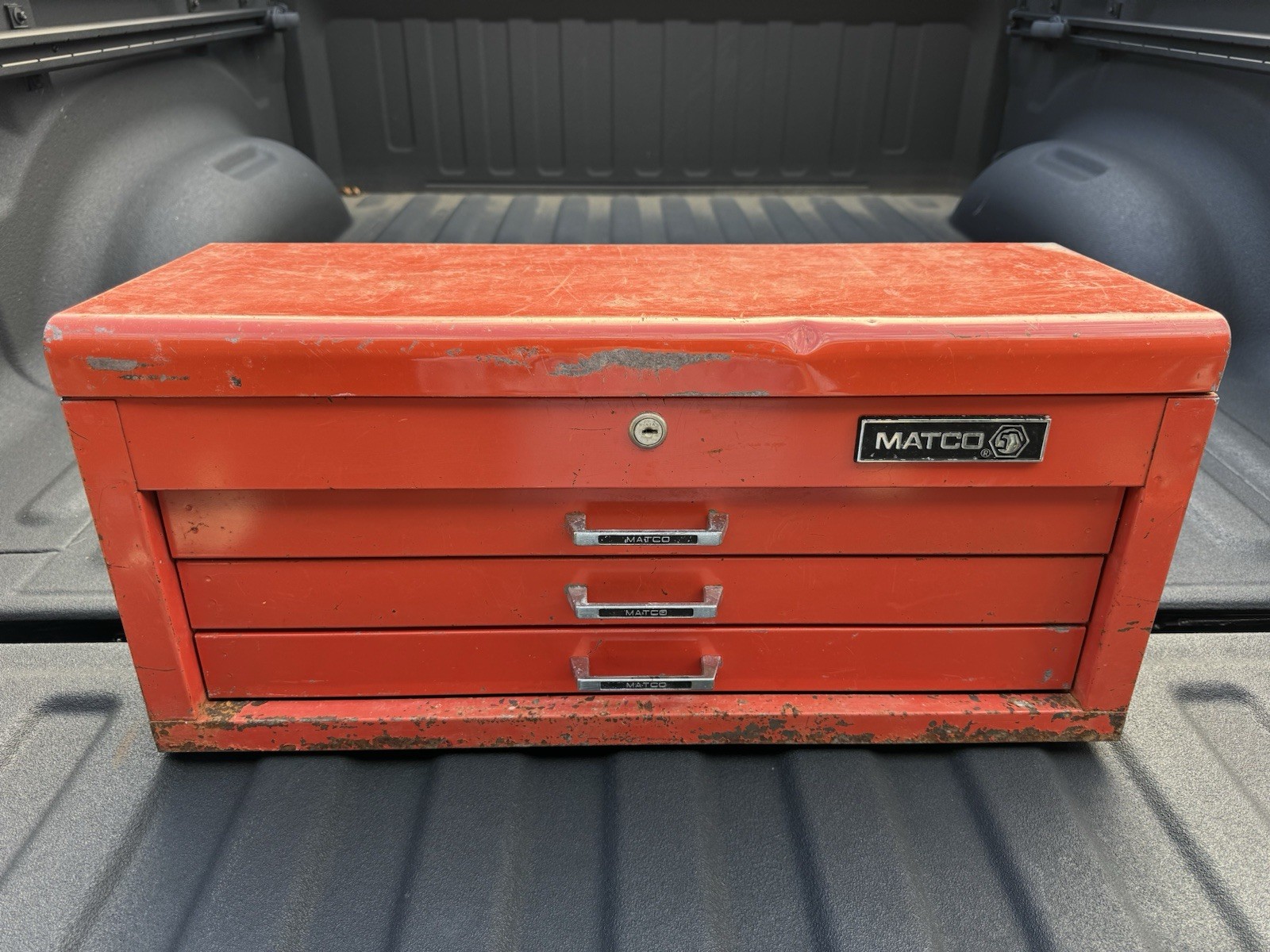 🔴 MATCO TOOLS 3 -DRAW METAL TOOL BOX U.S.A.