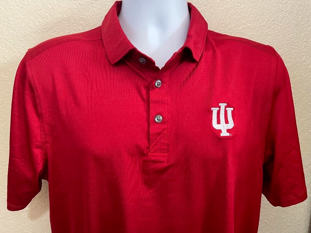 2026 CFP Championship Indiana Hoosiers Men's Coastline Epic Comfort Eco Polo XL