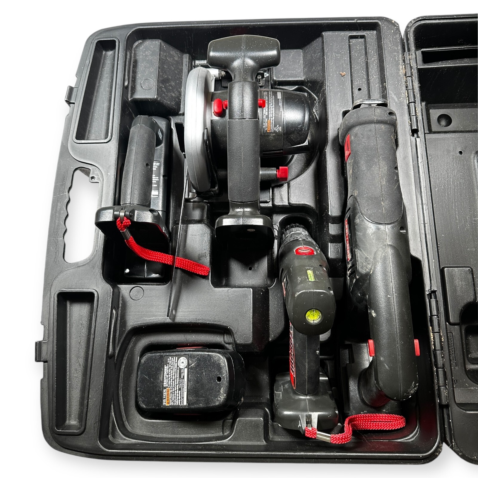 Craftsman 19.2V Power Tools 4-Piece Combo Kit With Hard Case Used. - Untested