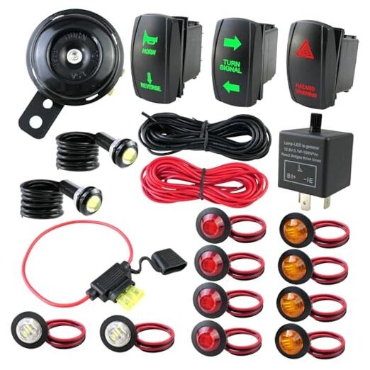 Universal ATV UTV SXS Turn Signal Kit - Turn Signal Light Kit, Street Legal