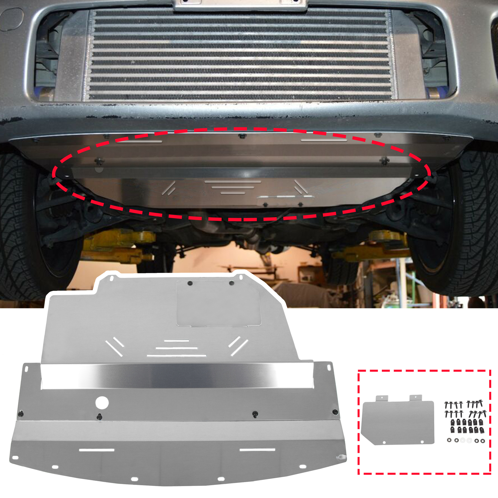 Engine Splash Shield Guard Under Tray For Nissan 350Z G35 03-09 06 07 Skid Plate