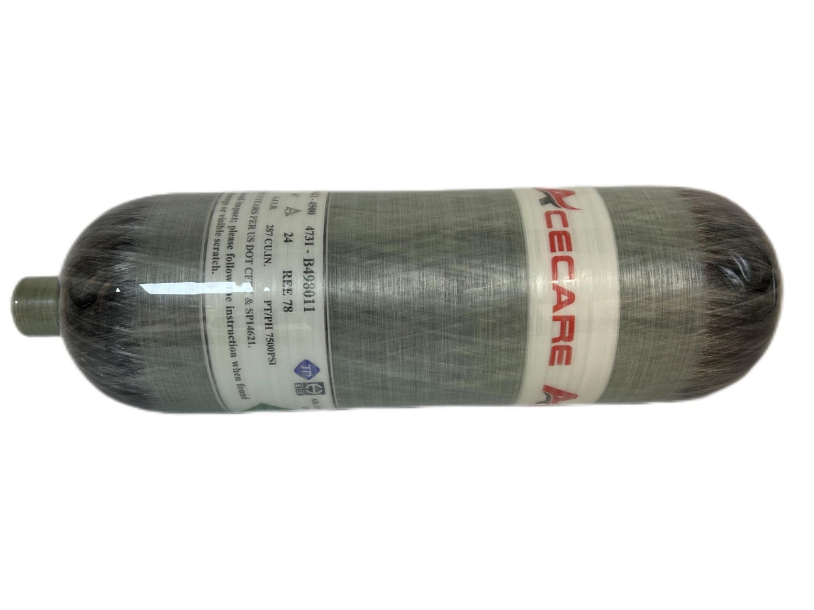 Acecare 4.7L dot Certified Carbon Fiber Tank 4500psi PCP Fill Tank