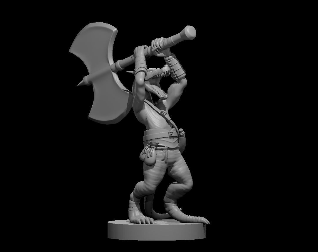 Kobold Barbarian Fighter Warrior Monster Manual 28mm Scale DND D&D Tabletop Mini