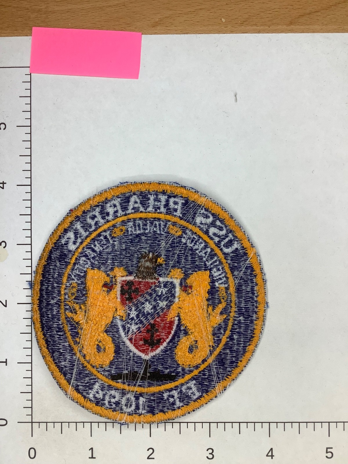 VINTAGE US NAVY USS PHARRIS FF-1094 SHIPS PATCH