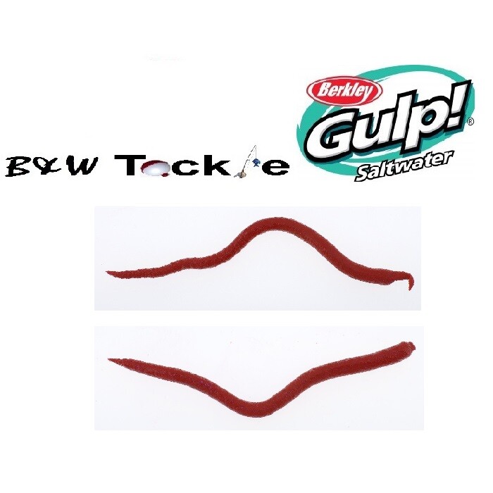 Berkley Gulp! Saltwater Extruded Bloodworm ~ 2 Color Choices ~ FREE Shipping