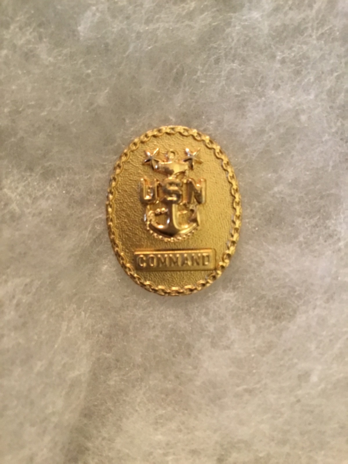 USN COMMAND MASTER CHIEF PETTY OFFICER MINI QUALIFICATION BADGE