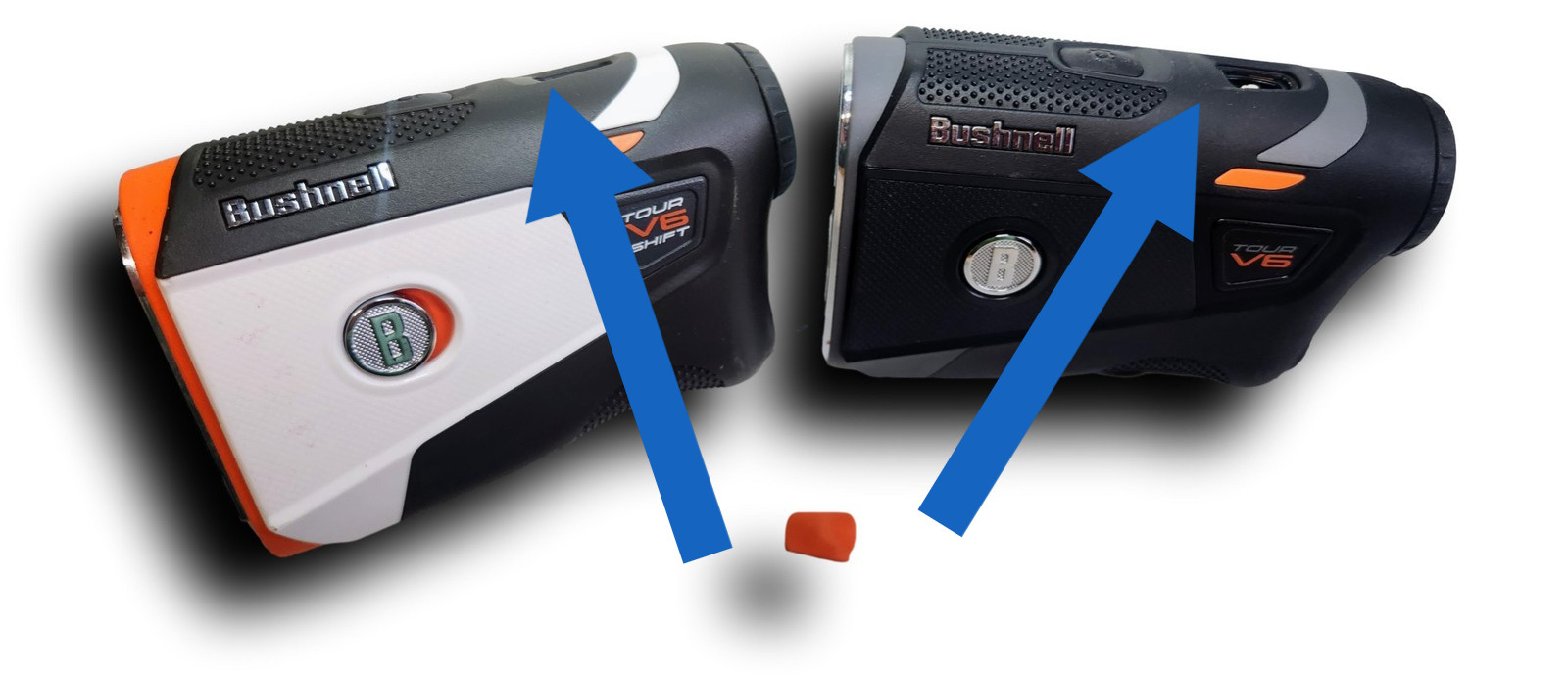 Bushnell Tour V6 & V6 Shift Rangefinder Replacement Orange Power Button Cover