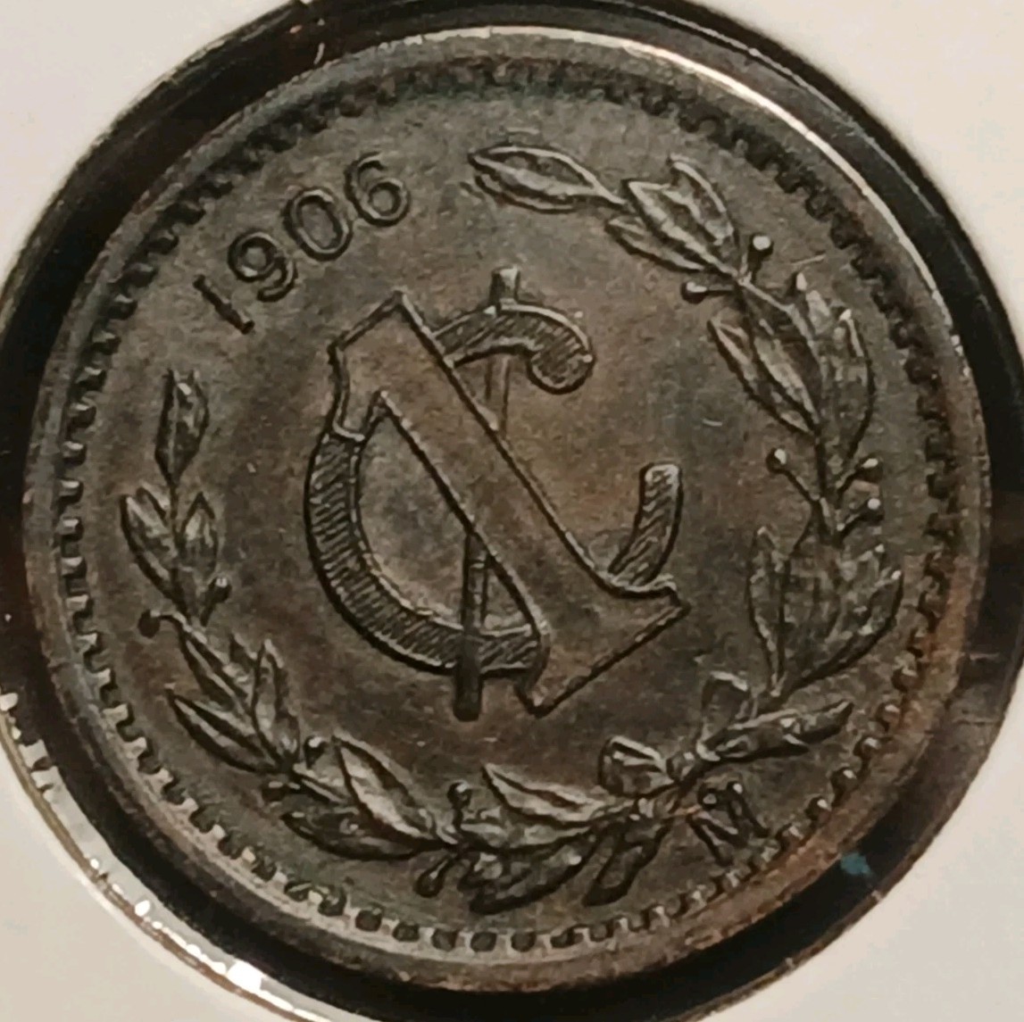 1906-Mo Mexico Centavo AU #2