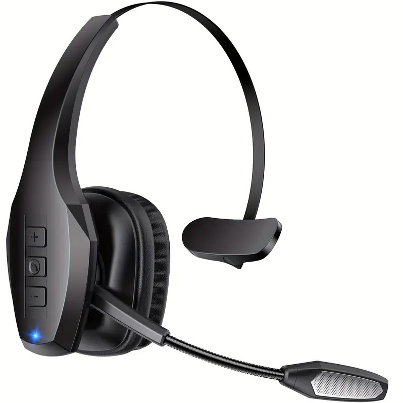 Noise Cancelling Bluetooth Headset Wireless Headphones for Truck Driver & PC Use