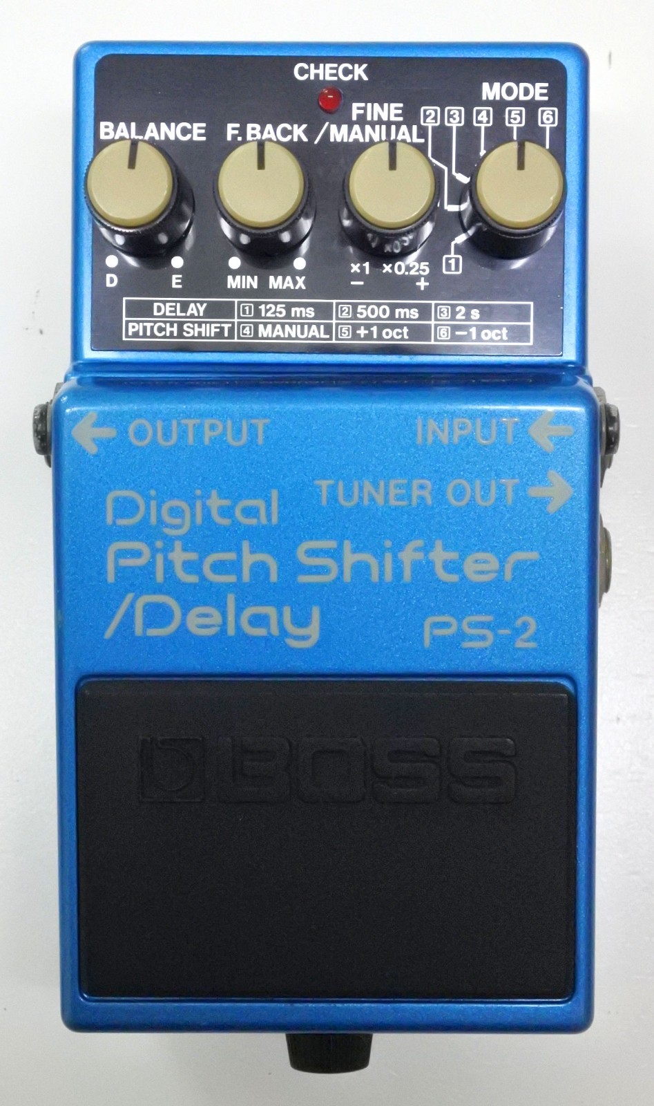 BOSS PS-2 Digital Pitch Shifter Delay Guitar Effects Pedal MIJ 1991 #198 DHL EMS
