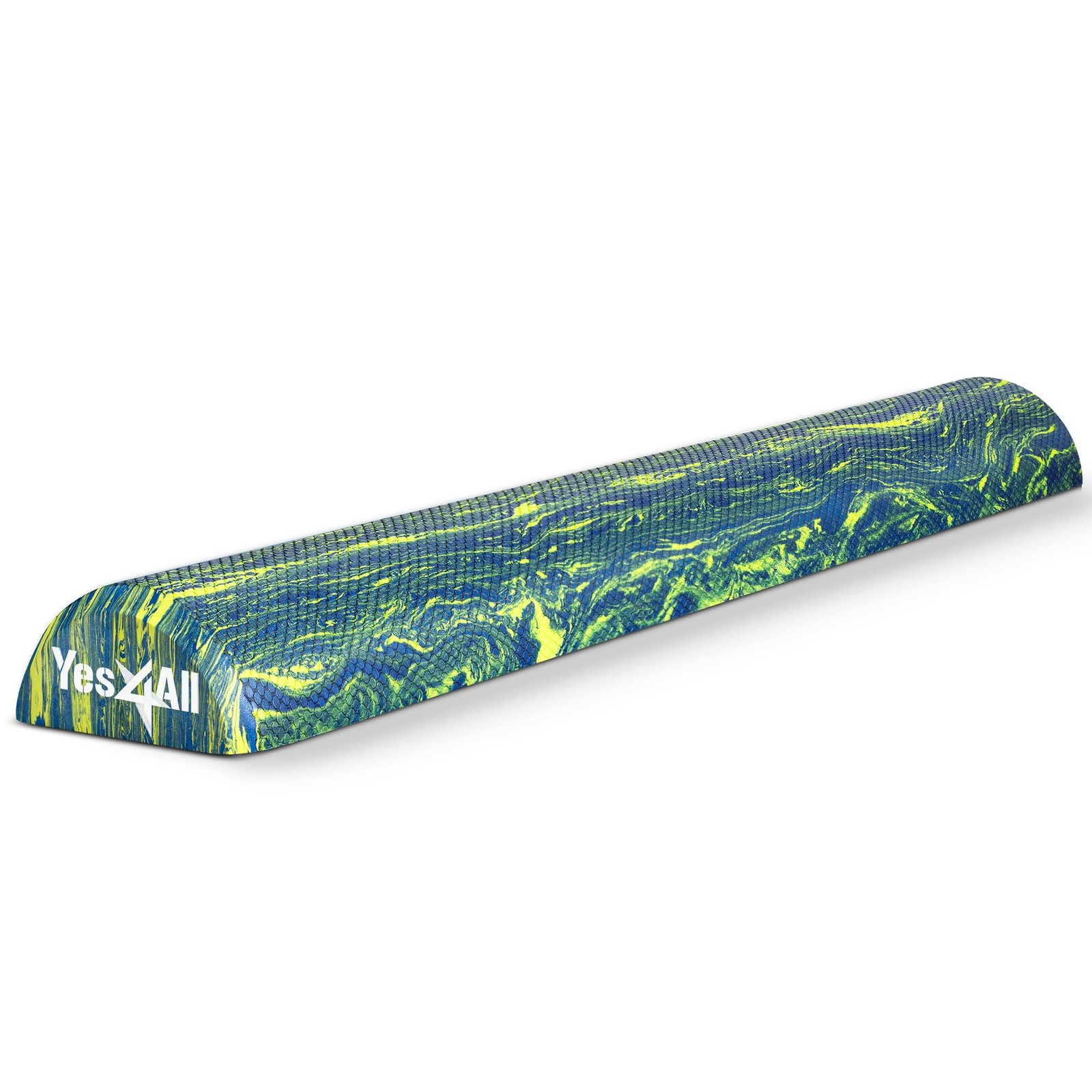 Yes4All EVA Firm Foam Roller for Stretching, 36-inch, 36-inch - Blue & Green