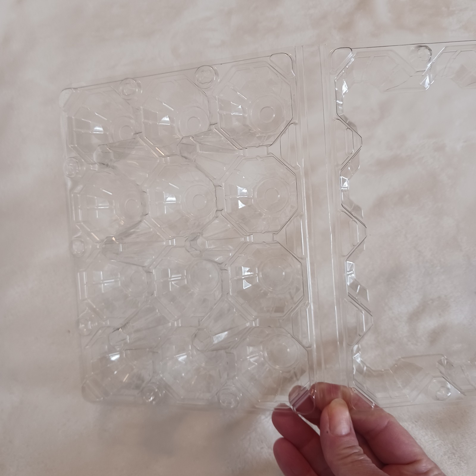 49 Egg Cartons Bulk Plastic for 12 Eggs Clear Egg Cartons