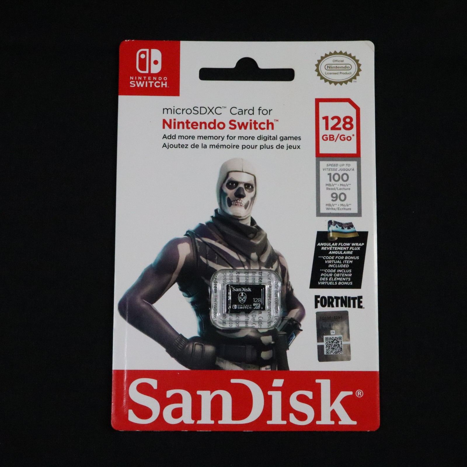 Sandisk 128GB Nintendo Switch MicroSD Memory Card Fortnite edition