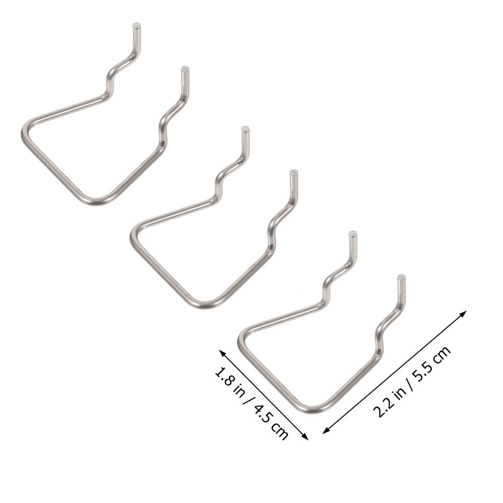 12Pcs Tool Display Shelf Rack Hook Exhibition Display Hook for Hardwares Tool