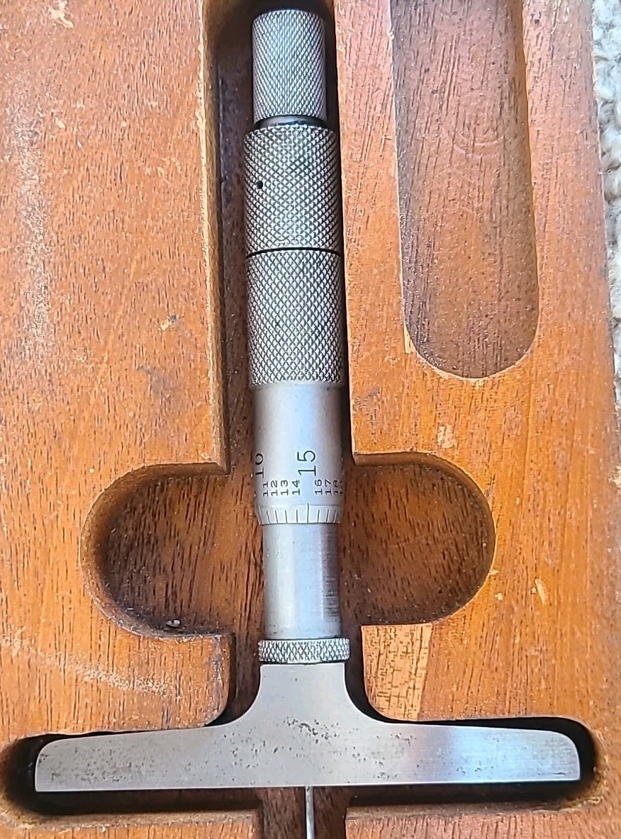 Vintage Lufkin Depth Micrometer. No.613