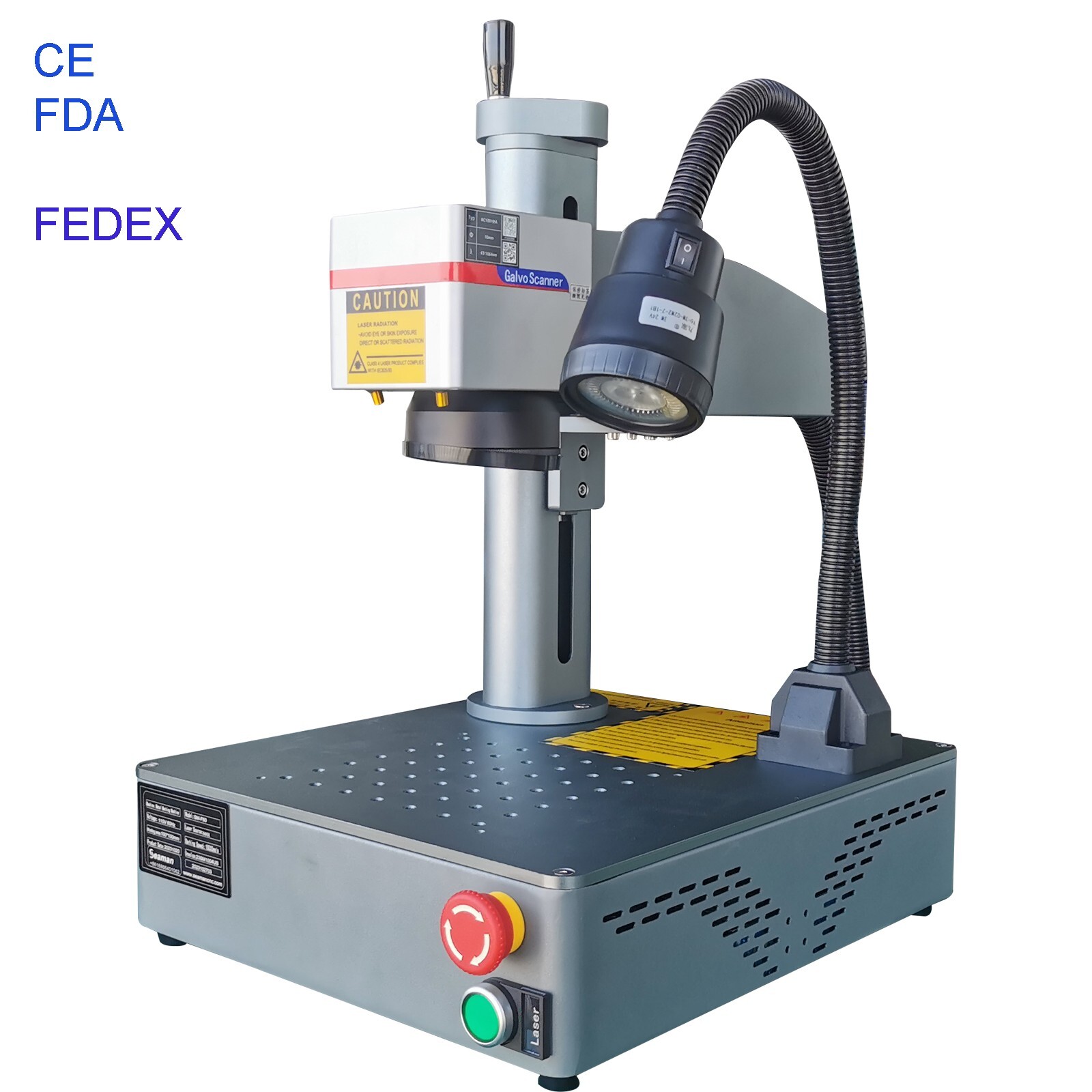US SHIP 50W Fiber Laser Metal Mark Engraver Machine Laser Steel Engraver Mark