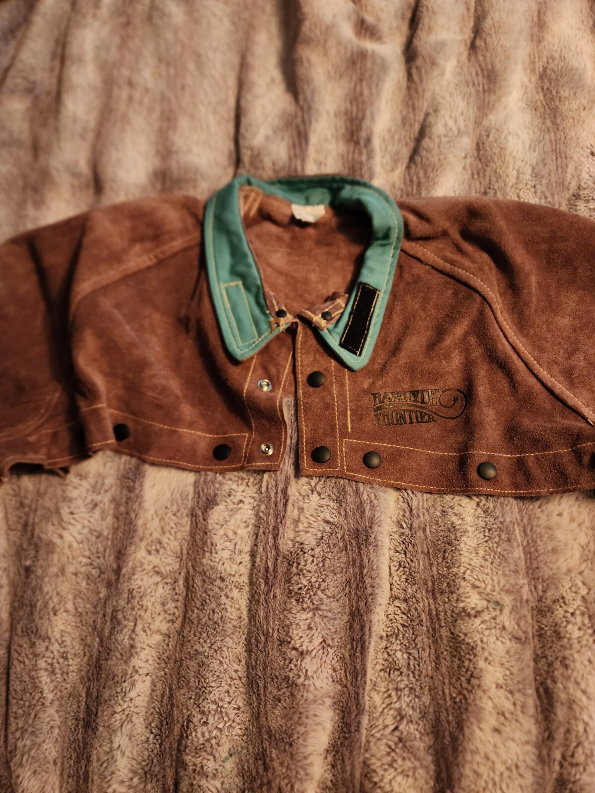 Rawhyde Frontier Split Cowhide Welding Cape Sleeve Jacket XXL