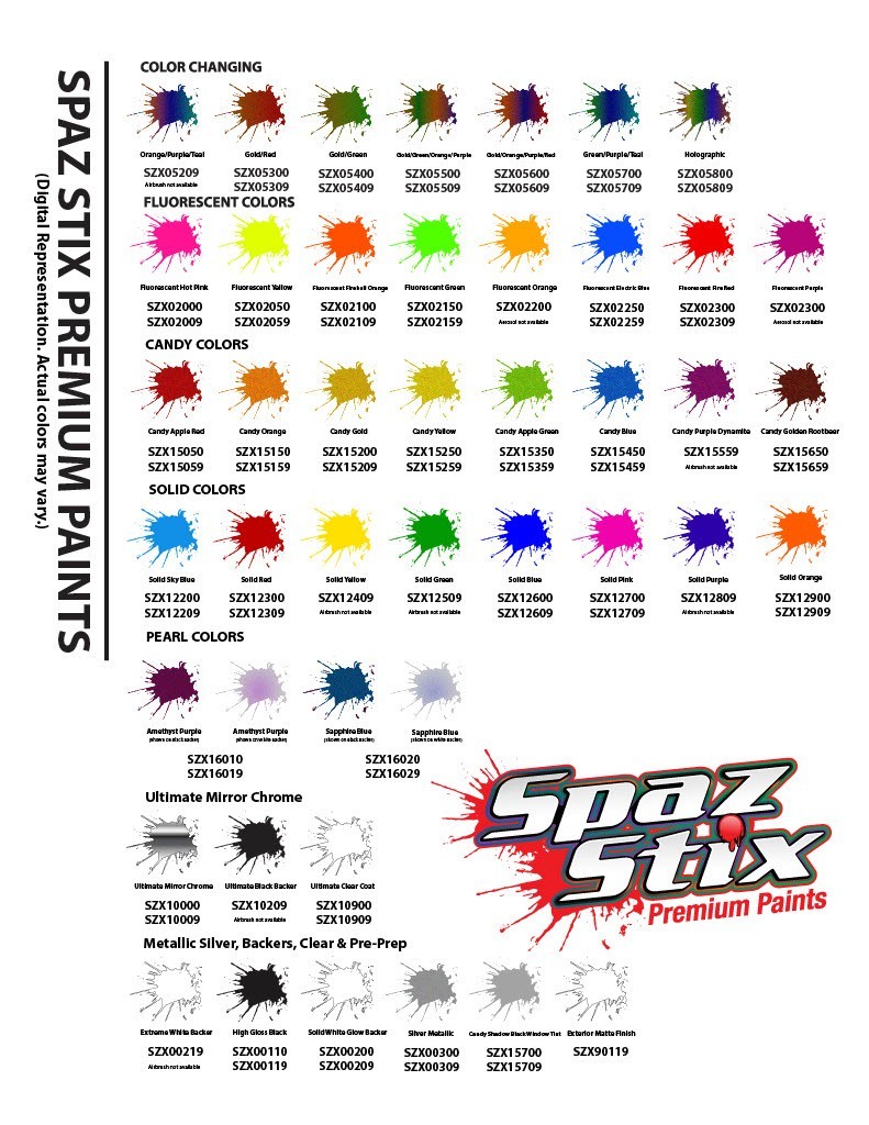 Spaz Stix Aerosol Spray Paint 3.5oz Can