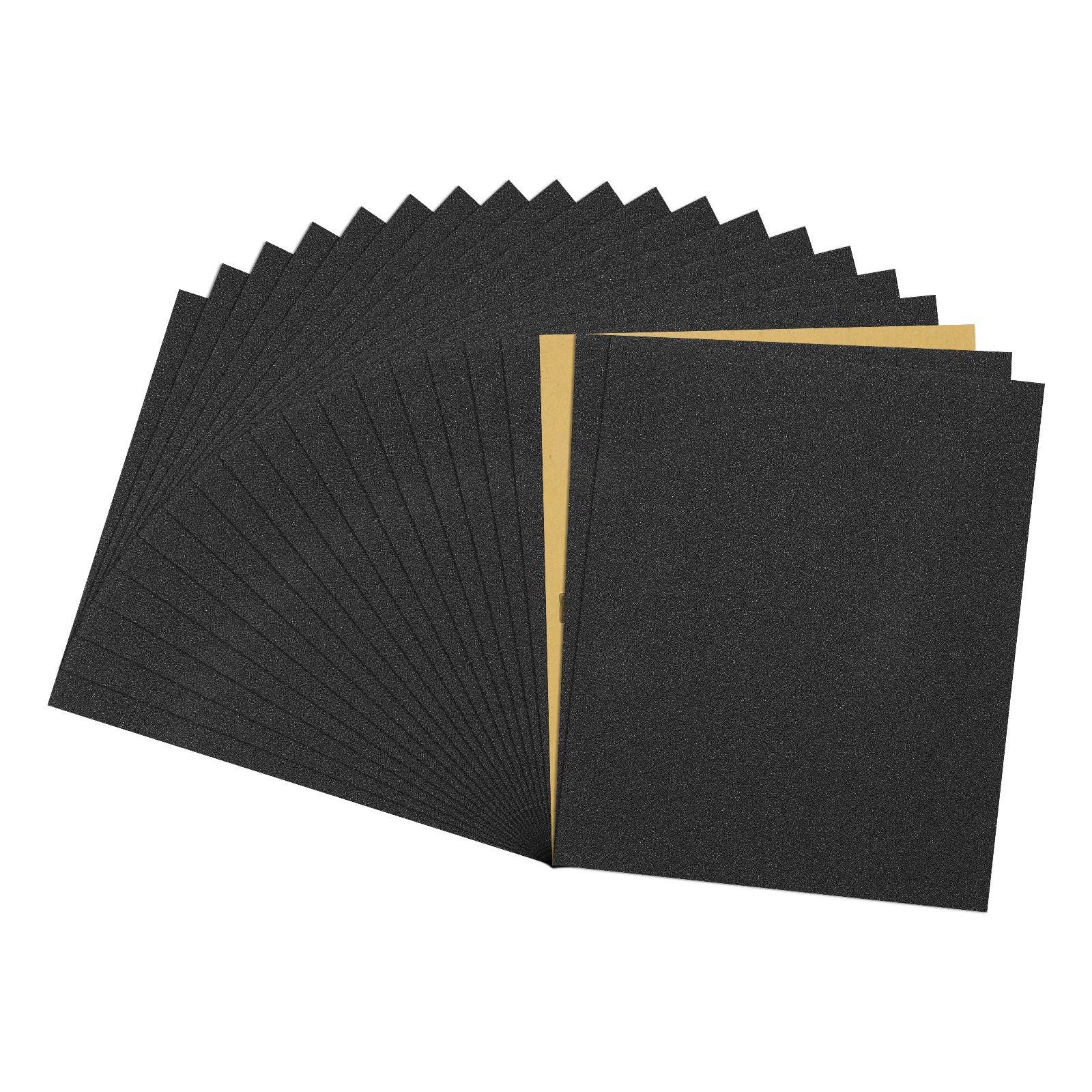 Sandpapers (9" x 11"/229mm x 279mm) 20 Sheet, 100 Grit Black Sand Paper