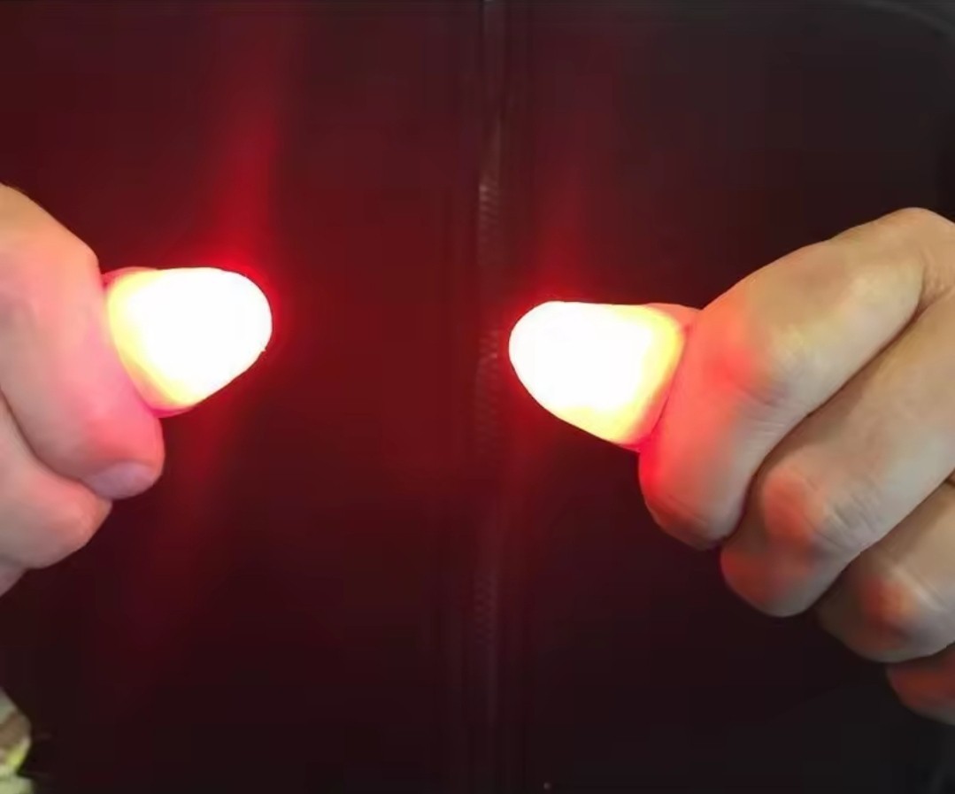 LED Thumb Tip Magic Trick – Illuminated Magic Gimmick for Close-Up Magic