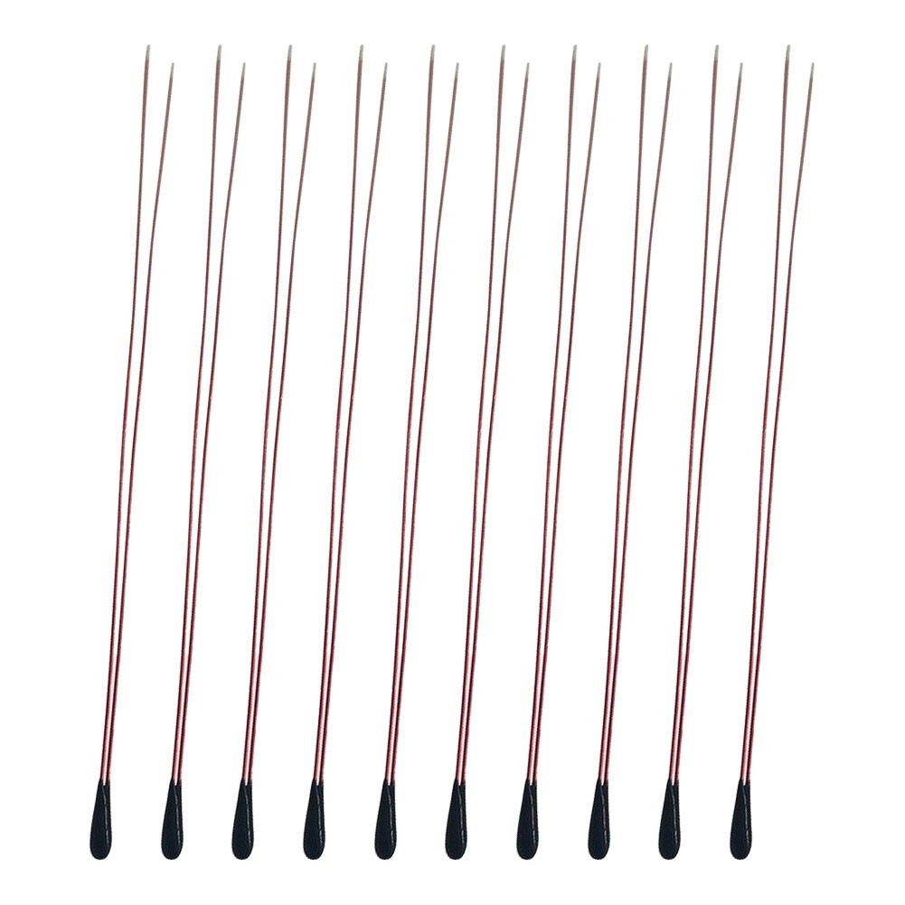 10 pcs 10K Thermistor MF52B B3950 1% Tolerance 100mm Wire Temperature Sensor