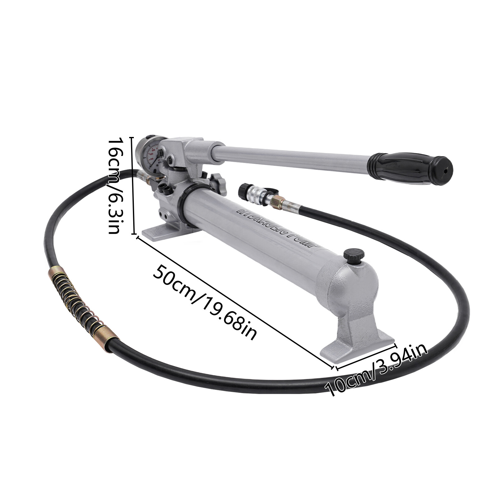 Manual Hydraulic Hand Pump, CP-700 Hydraulic Hand Pump with Pressure Guage