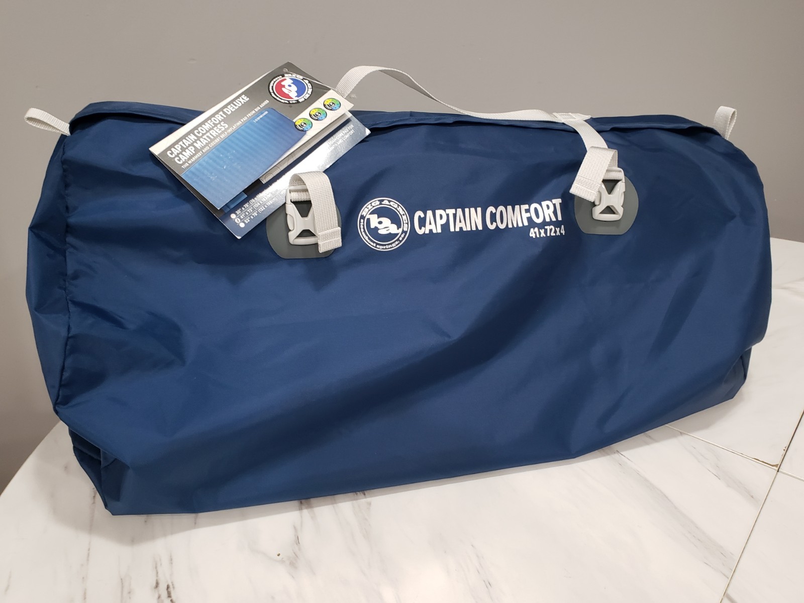 NEVER USED Big Agnes Captain Comfort Deluxe Camp Mattress Sleeping Pad 41x72