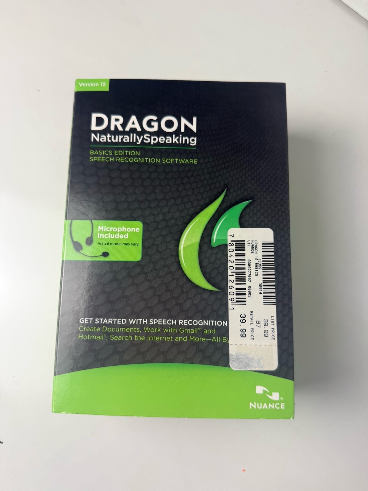 Nuance Dragon Dictate For Mac Speech Recognition Software & Headset V3 *SEALED*