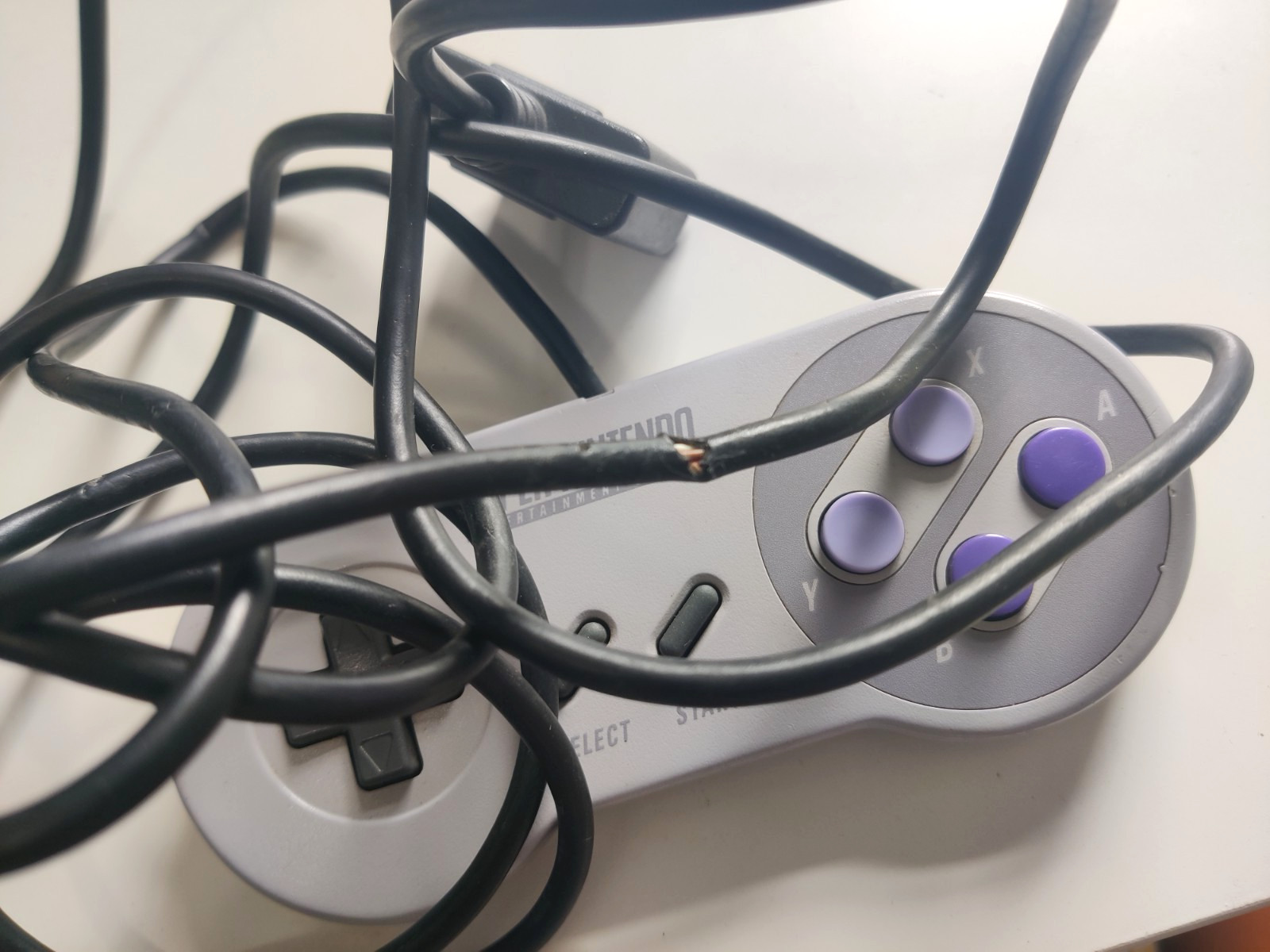 Original SNES Super Nintendo Controller OEM SNS-005 Authentic Genuine Tested #9