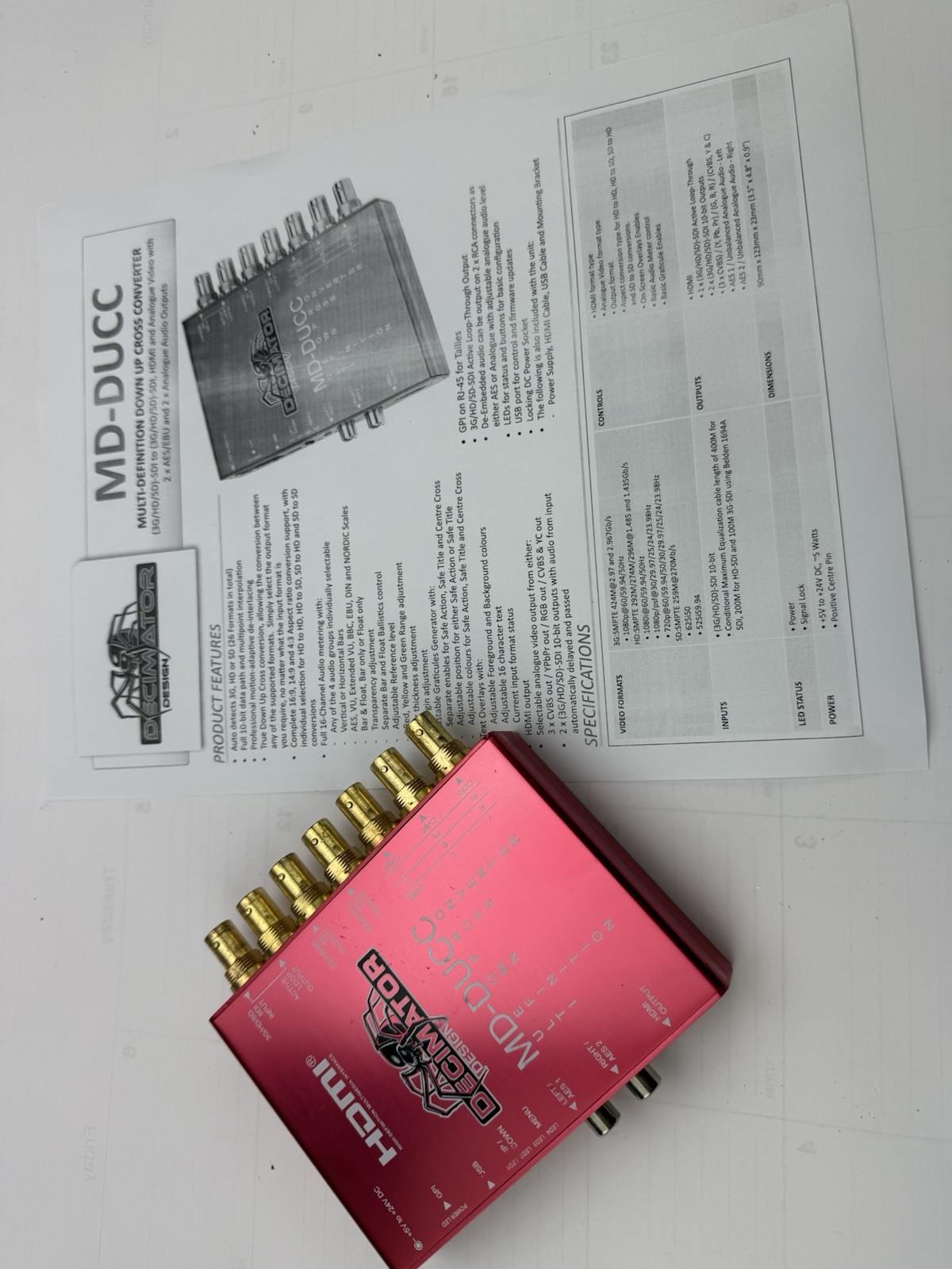 Decimator MD-DUCC Multi-Definiton Down Up Cross Converter #MD-DUCC- Used