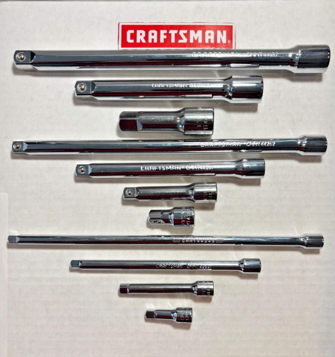 Craftsman 1/4 Drive, 3/8 Drive and 1/2 Drive Extensions(Pick a Size)