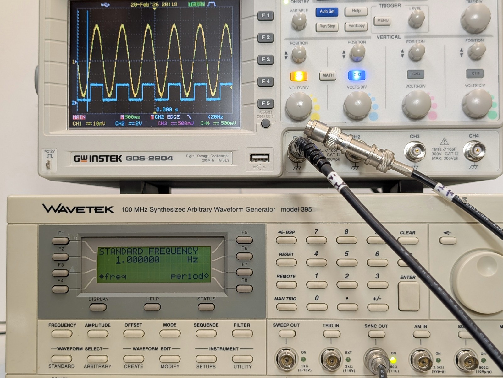WAVETEK MODEL 395 100 MHz Synthesized Arbitrary Waveform Generator