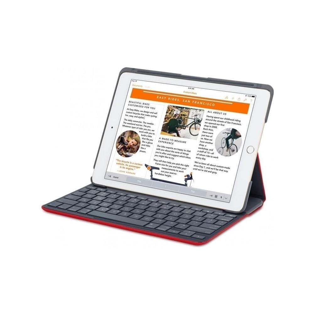 Logitech Canvas Keyboard Folio Case for iPad Air 2 - Red (920-007273)