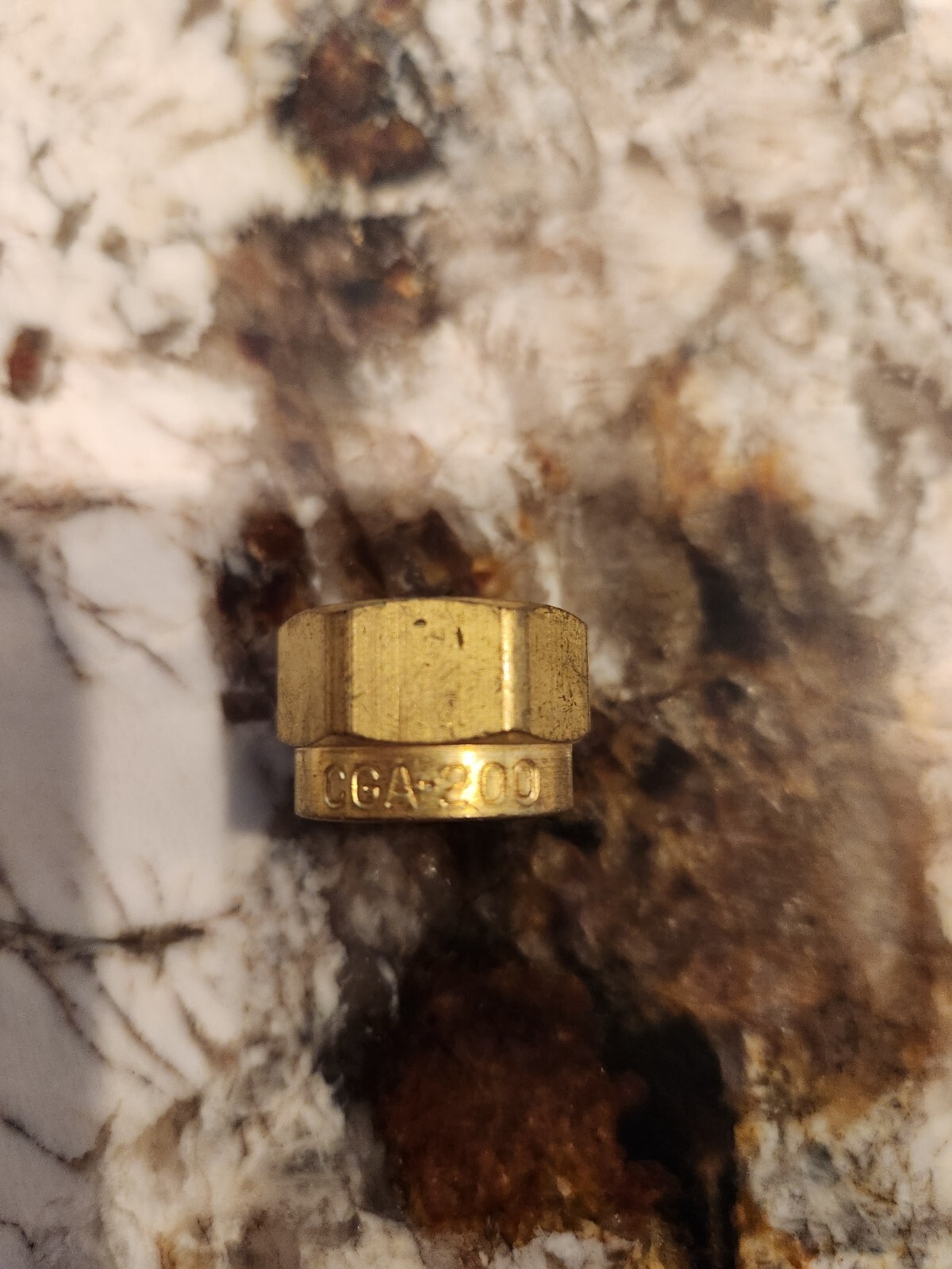Western Enterprises 305-2 Regulator Inlet Nut, Acetylene (MC), Brass, CGA-200
