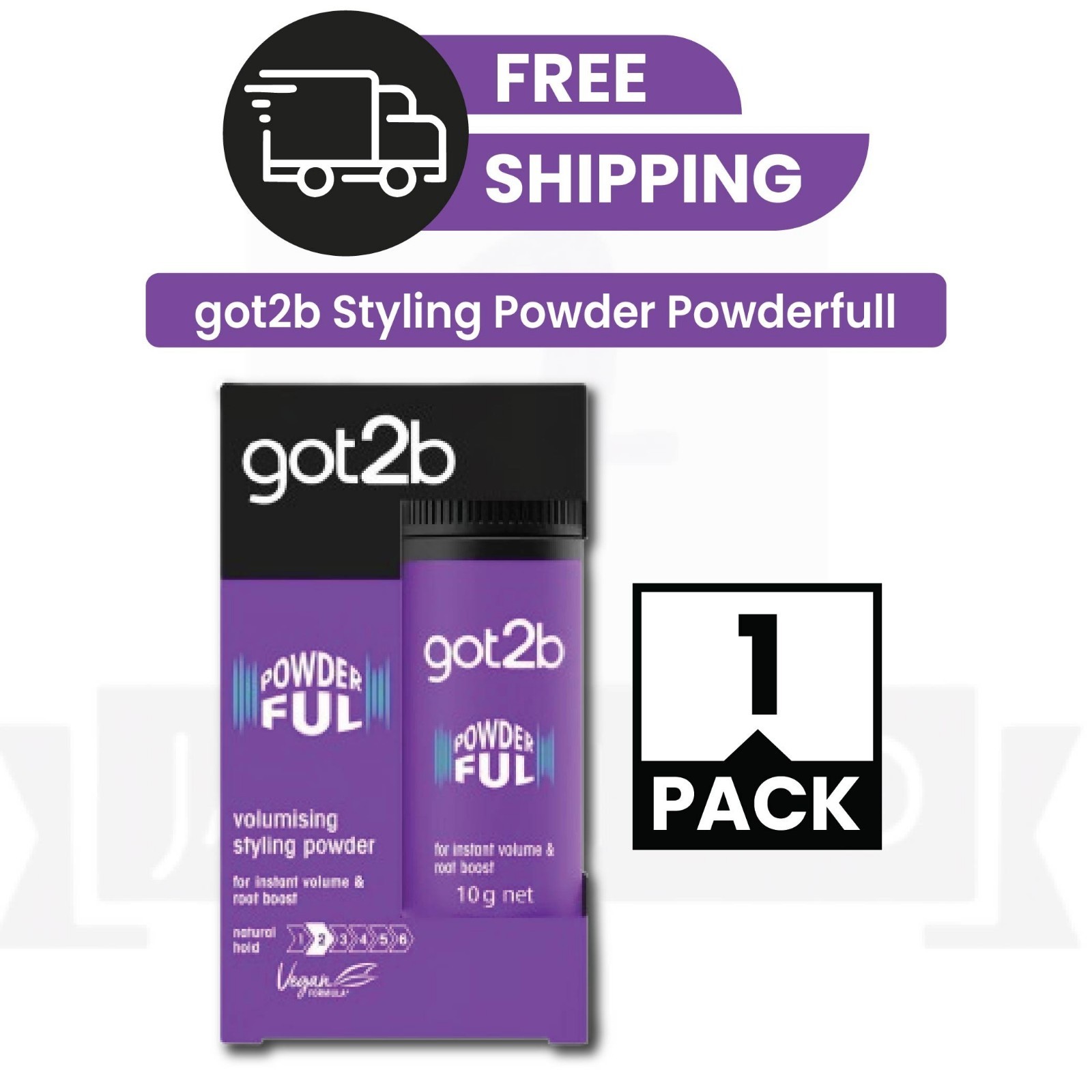 Got2B Schwarzkopf Powderful Unisex Root Hair Styling Powder, 10g