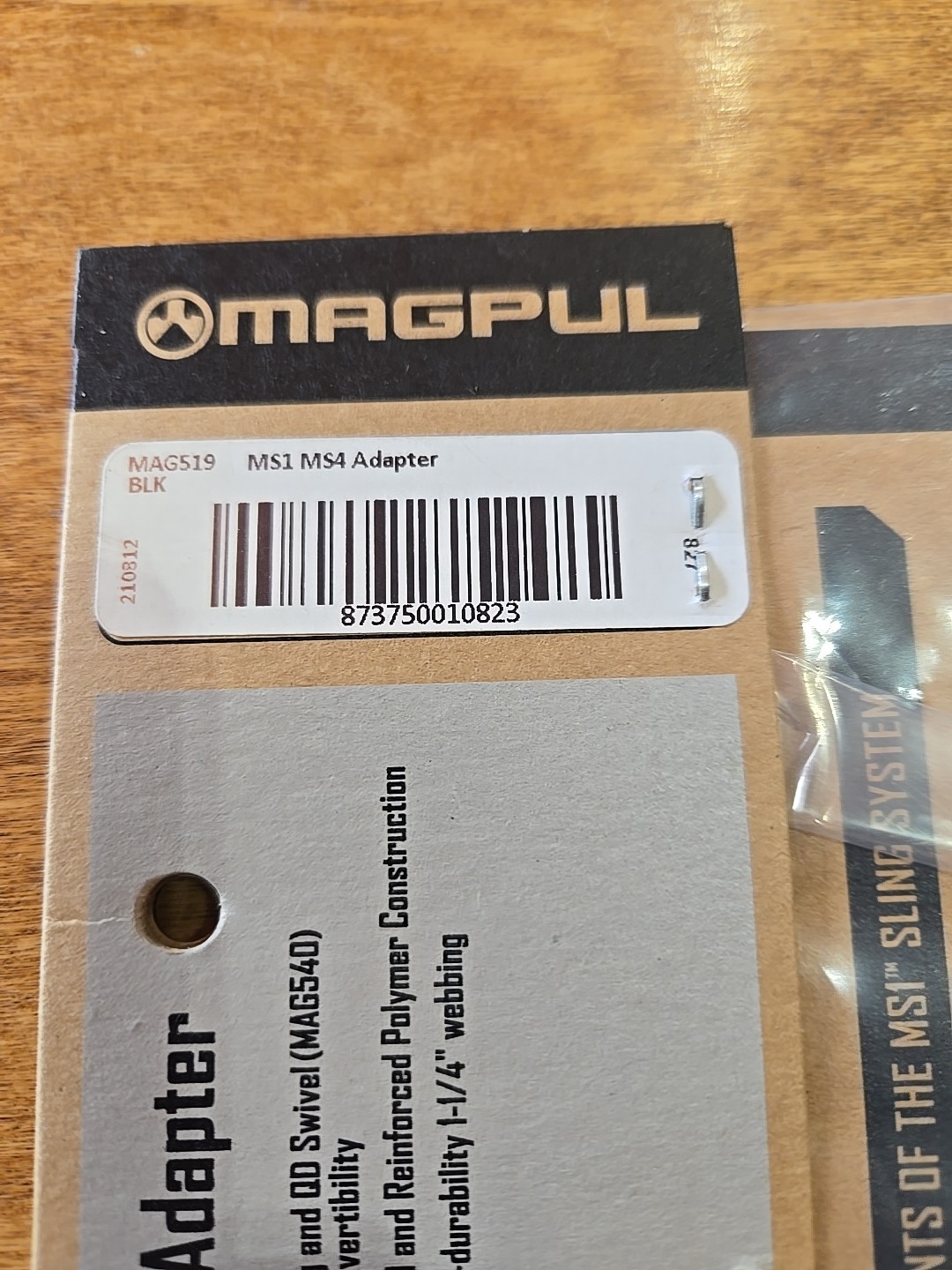 Magpul MS1, MS4 QD Sling Adapter MAG519 BLK