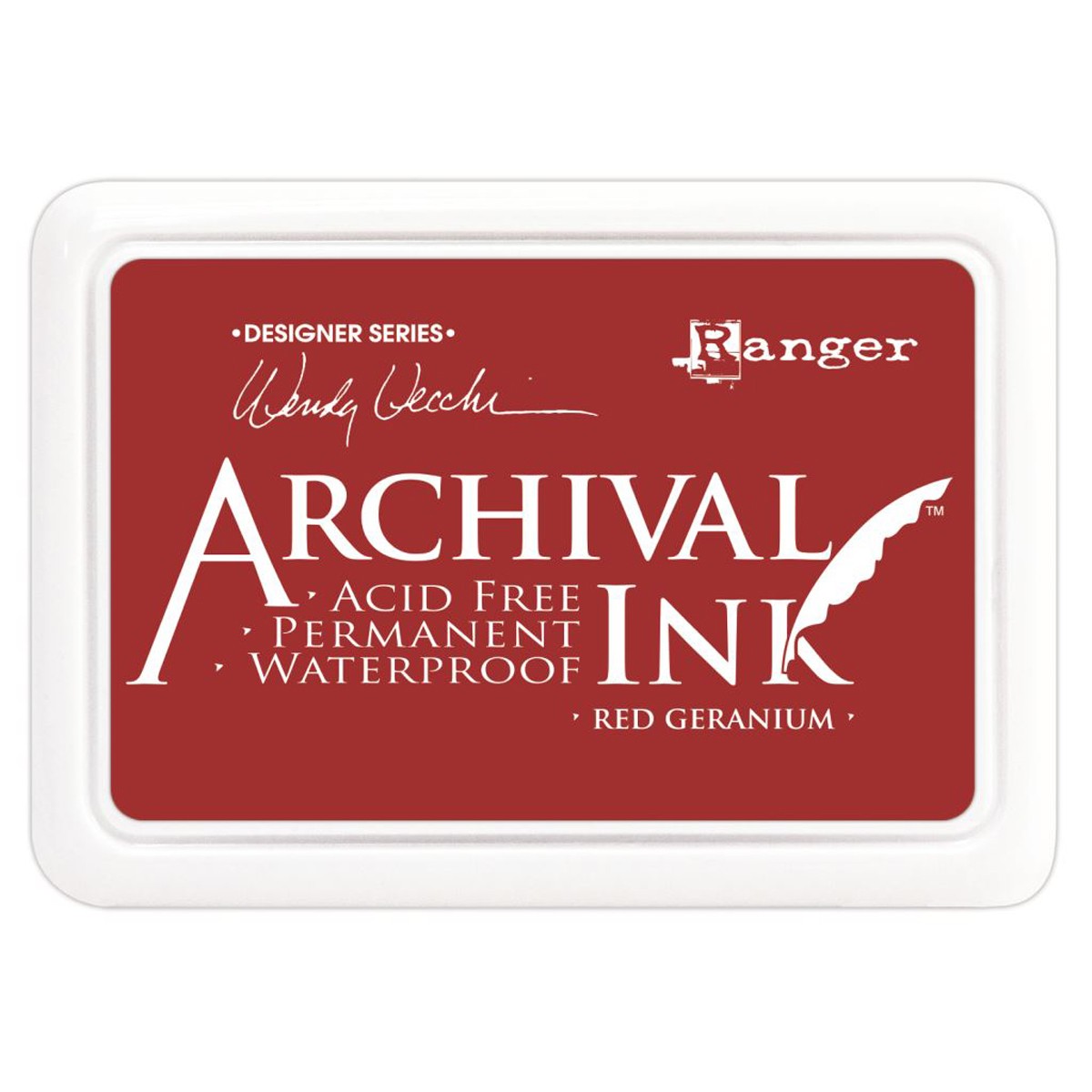 Ranger Wendy Vecchi Designer Series Archival Ink Pad-Red Geranium