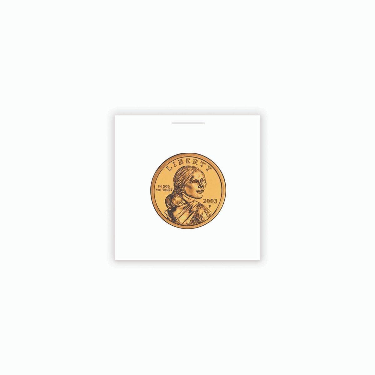 NEW (5 pk) BCW Coin Paper Flip- Small Dollar