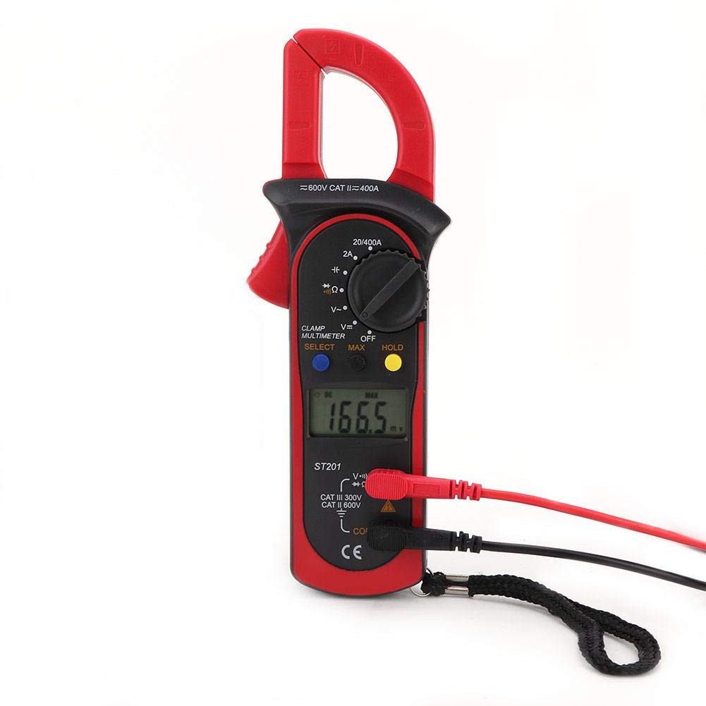 Oumefar Automatic Digital Clamp Meter Current Multimeter DC AC Blue,Red