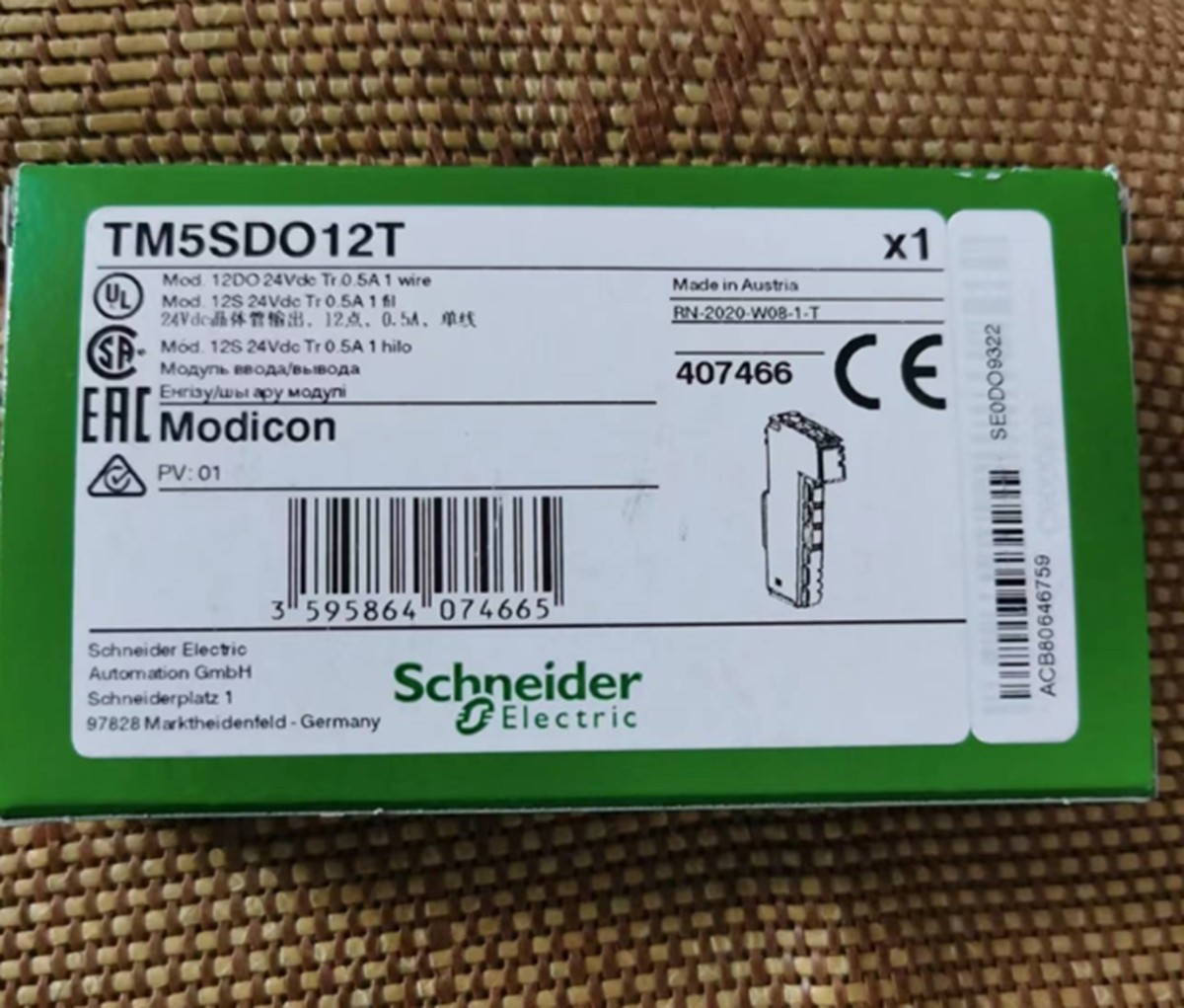 NEW SCHNEIDER TM5SDO12T Digital Output Module US Free TAX