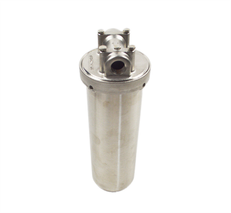 Stainless Steel Water Filter Housing for 10" L cartridges 1/2" NPT