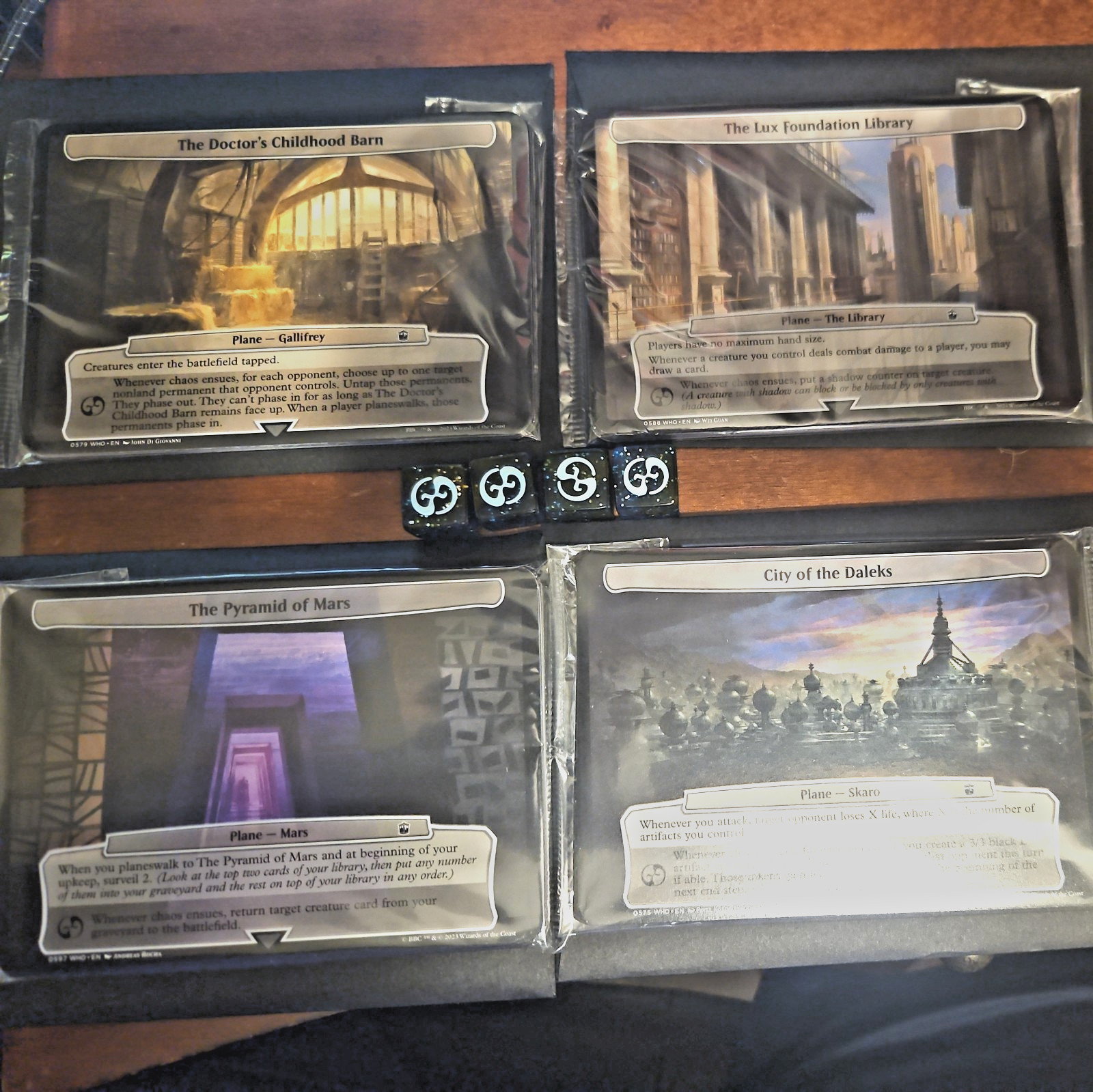 MTG Doctor Who - Complete Set 40 Planechase Cards with All 4 Dice - New & Sealed